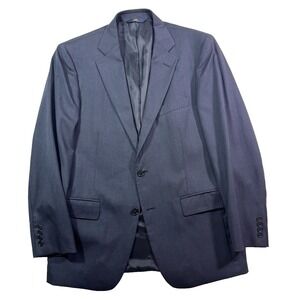 mens navy blue Brooks Brothers stretch Regent blazer jacket sport suit coat 40R